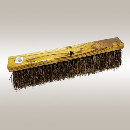 Broom Head,Wood,HD Sweep,18" w/4" Palmyra Bristles