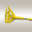 Handle, Mop, Quick Change Plastic Head, Fiberglass, 60" x 15/16"